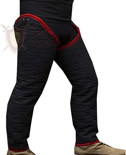 Vista 2 de Legging Thick Padded Chausses Lower Under Gambeson Hauberk SCA LARP Armor Legging for Costume by ITS Medieval