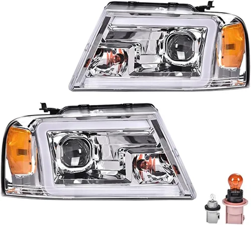 Vista 13 de Conjunto de faros LED PIT66 para Ford F150 Bronco 1992-1996