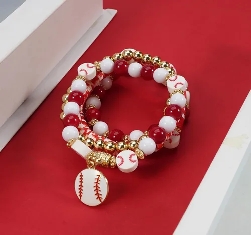 Vista 5 de Ardorchid Pulseras de Halloween para Mujeres Calabaza Fantasma Esqueleto Murciélago Calavera con Cuentas Apilables Elásticas Rugby Acción de Gracias