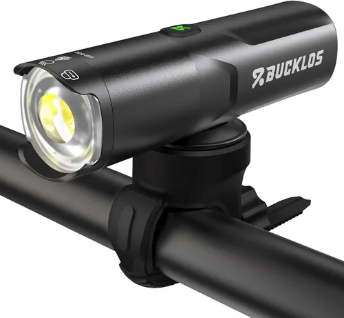 Vista 13 de BUCKLOS Luces de bicicleta súper brillantes para montar en la noche, 1500, 1200, 800, 600, 400 lúmenes, para conducción nocturna, faros delanteros