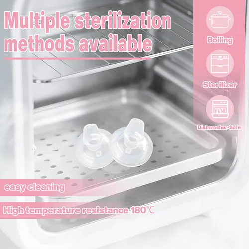 Vista 8 de Boquillas para biberones Philips Avent anticólicos para bebés, pezones de silicona suave de grado alimenticio, [flujo variable]