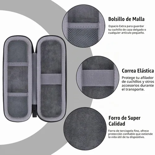 Vista 4 de co2CREA - Estuche de viaje duro para afilador de campo de trabajo