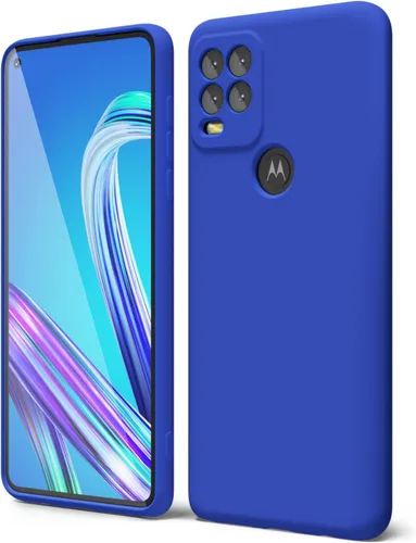Vista 52 de oakxco para Motorola Moto G Stylus 5g 2021 Funda de teléfono de silicona líquida, delgada y suave, de goma de caucho, TPU, cubierta simple y lisa