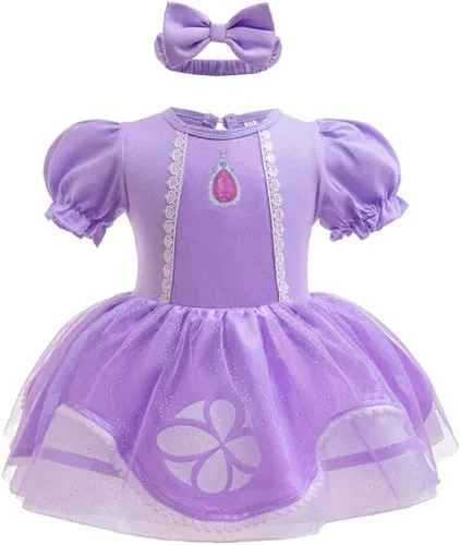 Vista 38 de Dressy Daisy Disfraz de princesa para bebé, disfraz de tutú de tul para cumpleaños, Halloween, traje con diadema