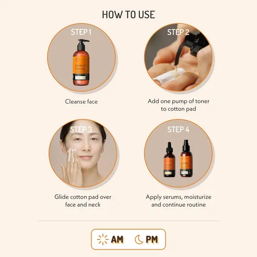 Vista 6 de Tonificador facial de 8 onzas, hidratante e iluminador con vitamina C por Eve Hansen, afirma y tonifica la piel con antioxidantes orgánicos