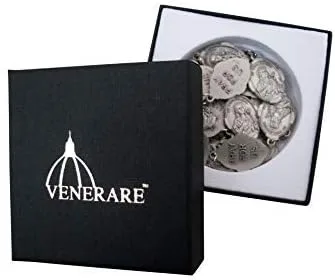 Vista 3 de Medalla a Granel Lote de 20 Colgante de Santo de Metal (San Filomena), Metal
