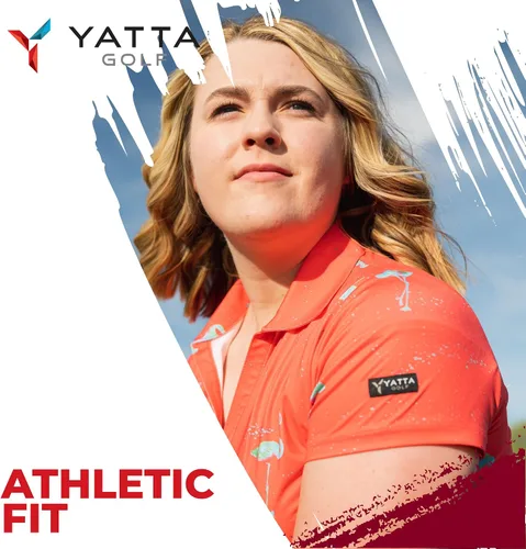 Vista 7 de YATTA GOLF Polo de golf para mujer resistente a las arrugas absorbe la humedad y cuello en V para mujer