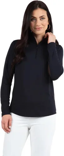 Vista 2 de IBKUL Camisa de manga larga con cremallera de 14 para mujer