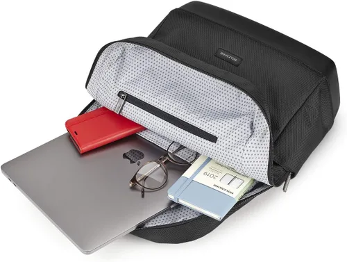 Vista 4 de Moleskine Mochila de negocios para hombre, almacenamiento de PC de 15 pulgadas, para hombre, Negro (Negro 19-3911tcx)