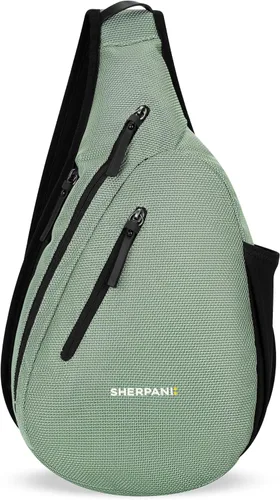 Vista 8 de Sherpani Esprit, bolso bandolera antirrobo, mochila cruzada Beige