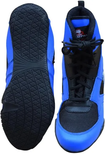 Vista 7 de Rightpunch - Zapatos de boxeo transpirables para hombres, mujeres y jóvenes Zapatos de boxeo antideslizantes y ligeros con suela de goma