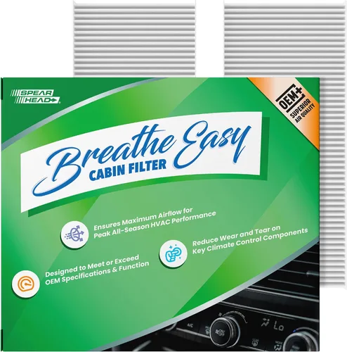 Vista 49 de Spearhead OEM+ Filtro de aire de cabina Particulate Breathe Easy Compatible con 2015-17 Chrysler 200, 2014-18 Cherokee como OEM Proporciona
