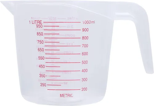 Vista 8 de iiniim Taza medidora plástica clara de la cocina, 8.5 fl oz/16.9 fl oz/33.8 fl oz claro 8.5 fl oz