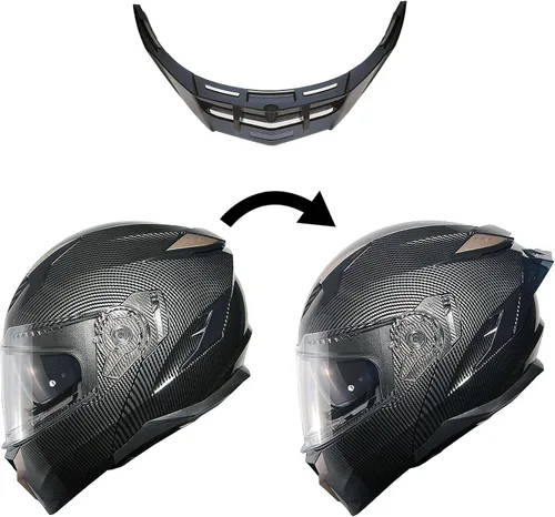 Vista 6 de 1Storm - Casco modular de cara completa para moto, certificado DOT, para adultos, doble visera abatible con escudo interior para sol y lista