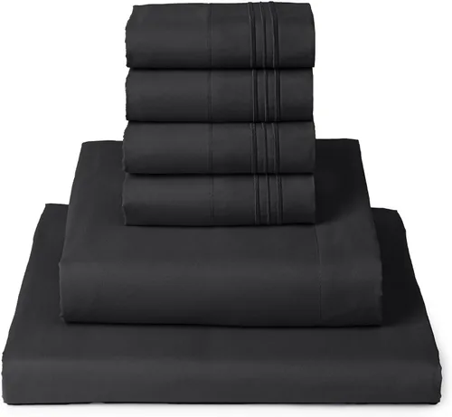 Vista 55 de Mellanni Juego de sábanas Twin XL - Juego de ropa de cama de 4 piezas de la colección icónica, (incluyendo 2 fundas de almohada), bolsillo profundo