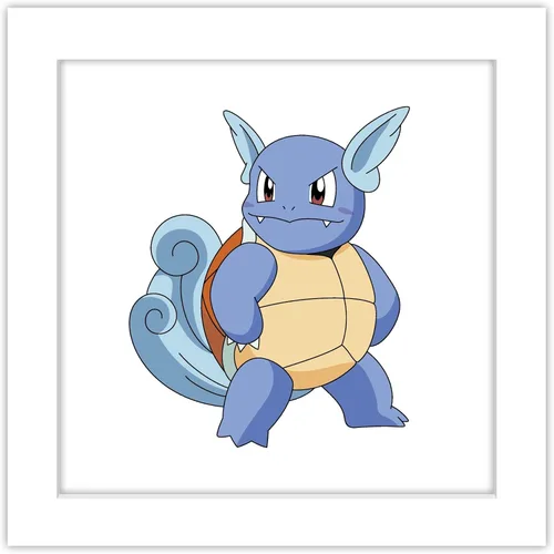 Vista 11 de Trends International Gallery Pops Pokemon - Arte de pared de Wartortle, versión enmarcada negra, 12 x 12 pulgadas