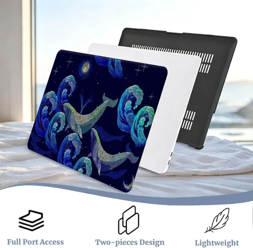 Vista 124 de Funda compatible con MacBook Air de 15" M5 M4 M3 M2 2023-2026 Negro (Black Lace)