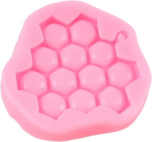 Vista 6 de Molde de silicona para colmena de panal, molde de silicona para decoración de pasteles de chocolate, decoración de cupcakes, caramelo de azúcar