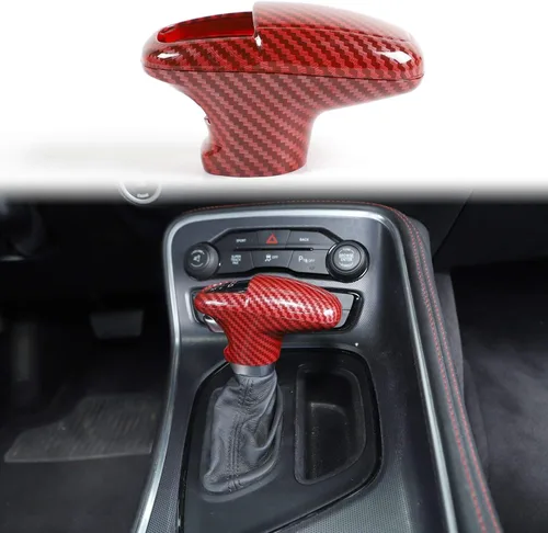 Vista 12 de Voodonala Para Challenger Charger ABS Perillas de palanca de cambios para Dodge Challenger Charger Accesorios 2018-2022 Durango Blue 3 piezas