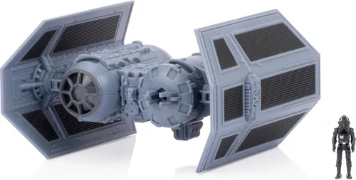 Vista 10 de Star Wars Micro Galaxy Squadron First Order Special Forces TIE Fighter - Vehículo de 5 pulgadas con alas extraíbles, torreta giratoria y accesorio