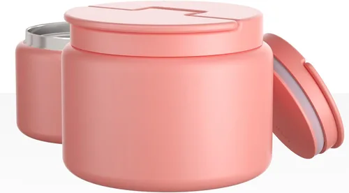Vista 10 de Termo de sopa de 14.5 onzas para comida caliente para niños, tarro de comida aislado al vacío, termo de sopa sin torsiones para comida caliente