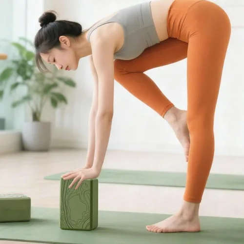 Vista 3 de Espuma de yoga - Espuma de alta densidad Almohadilla de entrenamiento antideslizante para entrenamiento en casa, baile, fitness, meditación