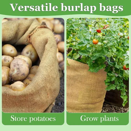 Vista 5 de CWLAKON 6 paquetes de bolsas grandes de arpillera para carreras de sacos de patata para niños y adultos, día de campo, reunión familiar, 4 de julio
