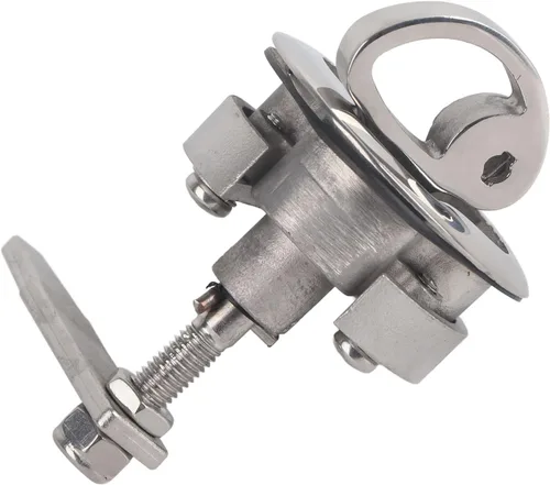 Vista 7 de Dilwe Leva de barco, acero inoxidable marino rasante tira de piso hebilla bloqueo ToolMarine Hardware