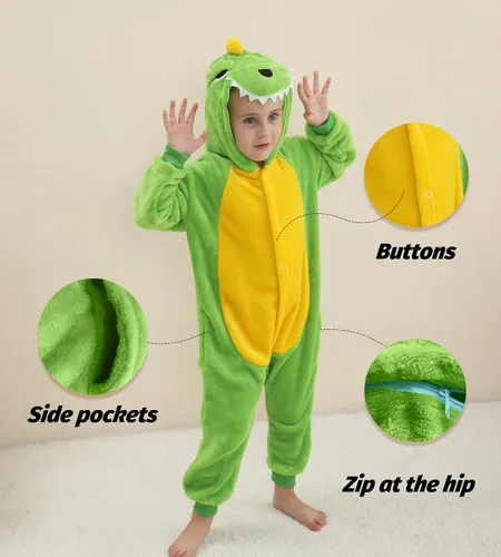 Vista 3 de Seawhisper Disfraces de animales pequeños para niños, disfraz de dinosaurio para niños y niñas