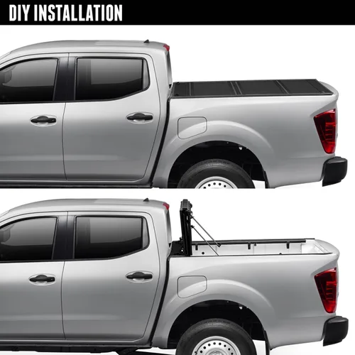 Vista 5 de Undercover Flex - Cubierta plegable rígida para caja de camioneta, diseño de tonneau, 2007 - 2020, Acabado Brillante