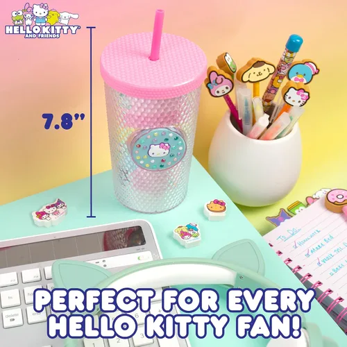 Vista 5 de Vaso espumoso con burbujas para presionar de Hello Kitty And Friends