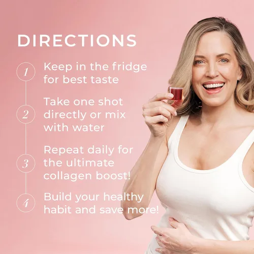 Vista 5 de Swedish Collagen Reparación Suplemento líquido de colágeno marino hidrolizado de 10,000 mg - 16.9 fl oz, suministro de 20 días I ácido