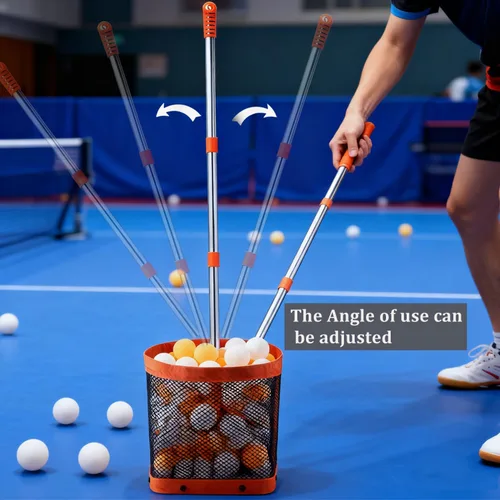 Vista 4 de WIGERLON Recogedor de pelotas de ping pong con capacidad para 150 bolas, selector de pelota de tenis de mesa para entrenamiento, recogedor