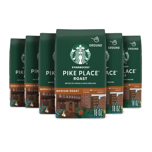 Vista 13 de Starbucks Café Molido, Tueste Medio, Café Caliente o Helado, Mezcla de Desayuno, 18 oz