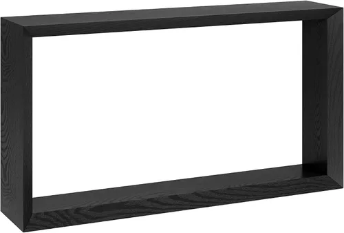 Vista 9 de Henn&Hart Mesa de consola rectangular de madera de 55 pulgadas, mesa de sofá con estante de madera para entrada, sala de estar, sofá, pasillo u