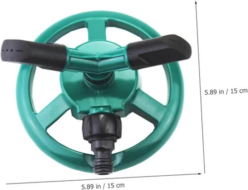 Vista 2 de Rociador giratorio automático para césped con base estable Sistema de riego sobre el suelo para riego de jardín y césped, cabezal de rociador