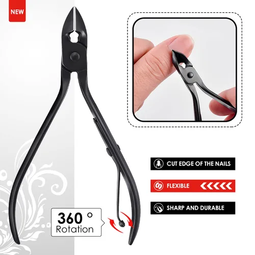 Vista 3 de WOAMA - Juego de manicura de 30 piezas y kit de pedicura, juego profesional de cortaúñas de acero inoxidable, kit de manicura y uñas para mujeres