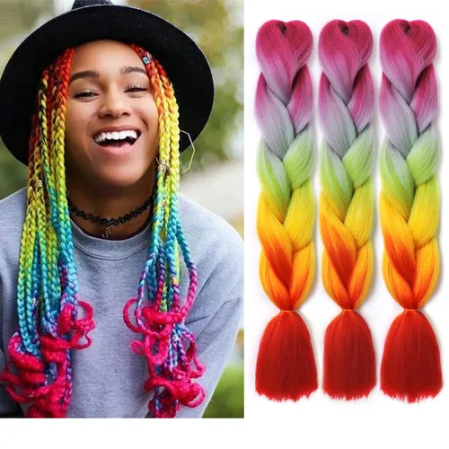 Vista 20 de Extensiones de cabello trenzado rubio (613#) trenzado sintético para ganchillo Box Twist para mujeres, 24 pulgadas, 3.53 oz/paquete