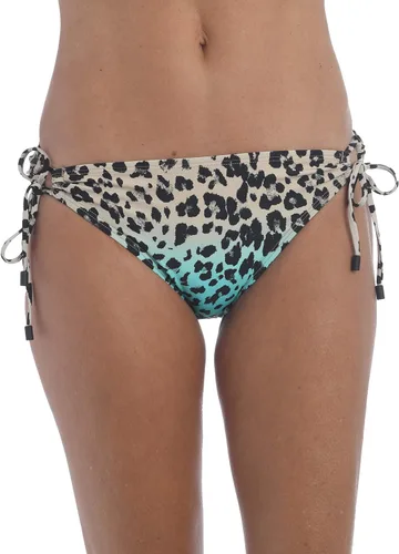 Vista 24 de La Blanca Parte inferior de bikini hipster con lazo lateral para mujer Negro/ Luces de la ciudad