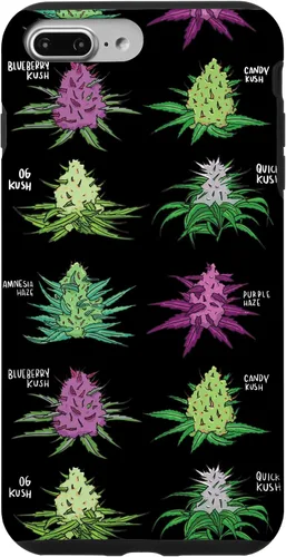 Vista 12 de Weed Pattern Kind of Weed Pot Stoner Marihuana Cannabis Leaf Case para iPhone 17