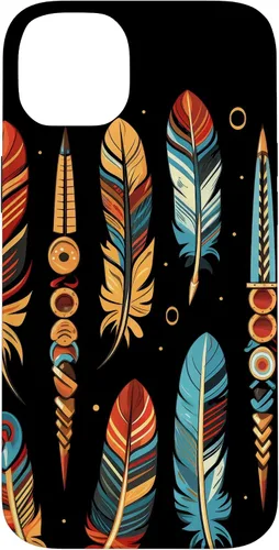 Vista 15 de Colorful Feathers - Funda para iPhone 17
