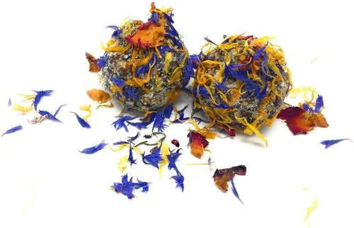 Vista 5 de Mezcla de flores de primavera – Flores comestibles – Rosa, aciano y caléndula – Todo natural, delicias de grado culinario (0.35 onzas) – Calidad
