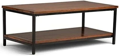 Vista 15 de SIMPLIHOME Simons - Carrito de barra de madera maciza de mango de 24 pulgadas de ancho, color natural, para sala de estar, comedor y cocina