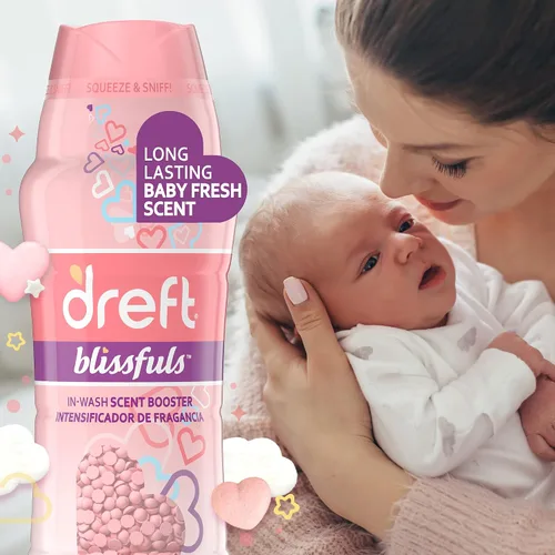 Vista 8 de Dreft Blissfuls - Perlas potenciadoras de aroma de lavandería para lavadora, Baby Fresh, 10 onzas, 4