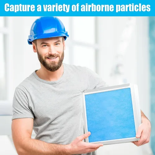 Vista 5 de Frienda 6 filtros de ventilación de aire reutilizables de 25 x 16 pulgadas, filtro de ventilación de HVAC lavable Merv 6, corte para adaptarse a