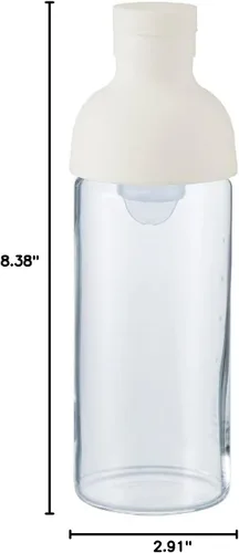 Vista 8 de Hario Botella de vino de té frío de 10.1 fl oz, blanco