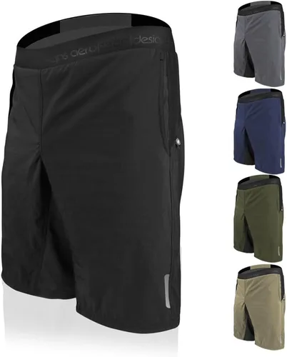 Vista 5 de Men's USA MTB Shorts Mountain Bike Shell and Padded Liner Made in USA