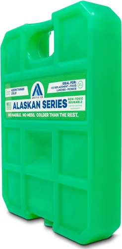 Vista 2 de Arctic Ice Bolsa de hielo reutilizable de larga duración de la serie Alaskan, se congela a 32 ° Fahrenheit, mantiene los alimentos y bebidas frescos