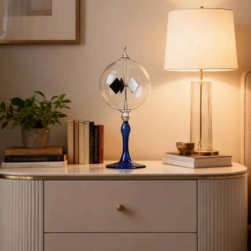 Vista 4 de Gran energía solar crookes radiómetro regalo hogar escritorio decoración (azul)