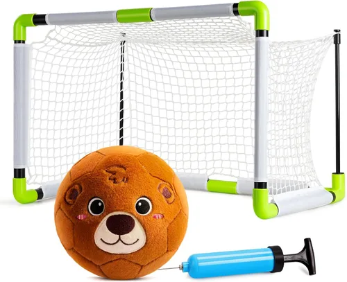 Vista 12 de VangeBow Pelotas de Fútbol Silenciosas de Interior para Niños Pequeños de 1-3 Años, Pelota de Fútbol Inflable de Felpa Suave para Bebés y Niños